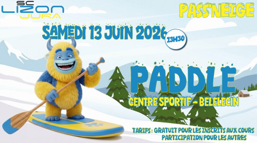 Pass'Neige 2026 : PADDLE